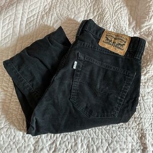 90s Black Levis 751 Minimalist Corduroy Pants